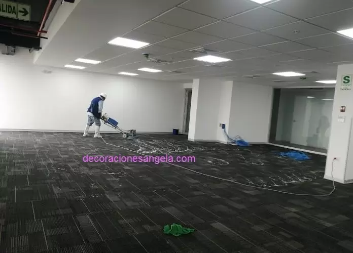 lavado de cortinas alfombra modular