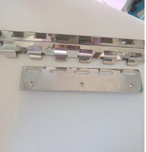 riel para cortinas de pvc en acero inoxidable